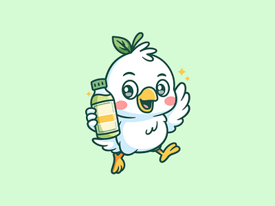 Bird 🐦 adorablecharacter bird birdcharacter branding cuteillustration essentialoil funbranding herbalproduct mascotbranding mascotdesign mascotlogo productillustration stickerdesign vectorart