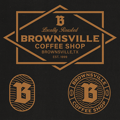 Brownsville Coffee Shop Logo design designfeed graphic design illustration logo typography