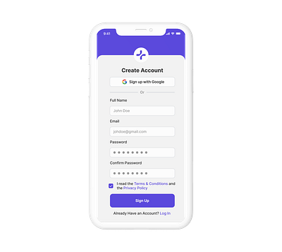 UI UX Challenge Day 01/100 - Sign Up Page ui uiux design ux