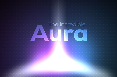 The Incredible Aura – Glowing Typography in Figma aura effect dark ui figma animation style figma only figma typography futuristic glowing text gradient design modern ui neon light design soft light design