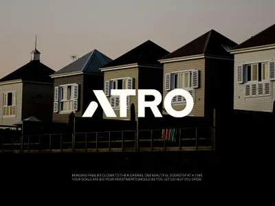 Atro - Real Estate - Home Logo Design abstract logo brand designer brand guidelines brand identity branding home logo real estate visual identity