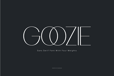 Goozie branding font sans sans serif type type design typeface typography