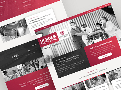 LLU Heroes Made Here loma linda university health web web design