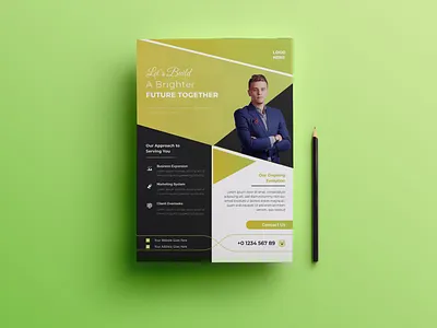 professional corporate business flyer template ads branding business flyer design design graphic design illustration social media post ui