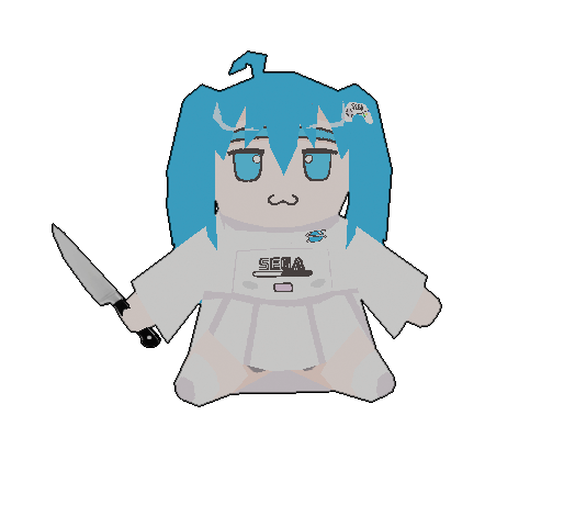 Saturn_Chan's Low-poly fumo 3d animation