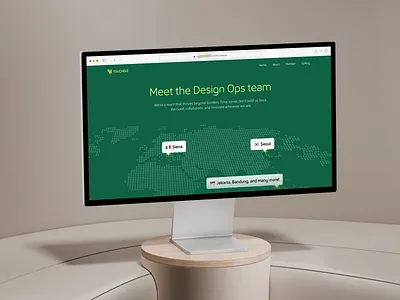 Design Ops Landing Page about us casestudy country gallery green hero internal map member operations ops portfolio product region section team tools ui ux