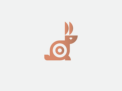 Moving target abstract aim animal archery bow branding design geometry hunt icon illustration logo mark minimalist nature outdoors rabbit wild life