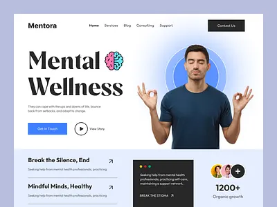 Mental wellness website ui design best web ui figma designer figma ui figma web ui figma web ui designer landing page ui landingpage medical web ui modern web ui ui uiux designer uiux web ui ux web ui website ui wellness web ui wellness website wellness website uiux
