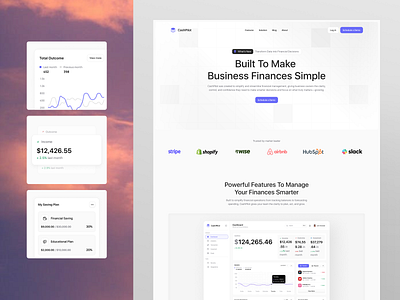CashPilot - Smart Finance Landing Page [About Page] about landing page about page cash cashflow clean design dashboard design figma finance finance landing page landing page product design saas smart dashboard ui website design