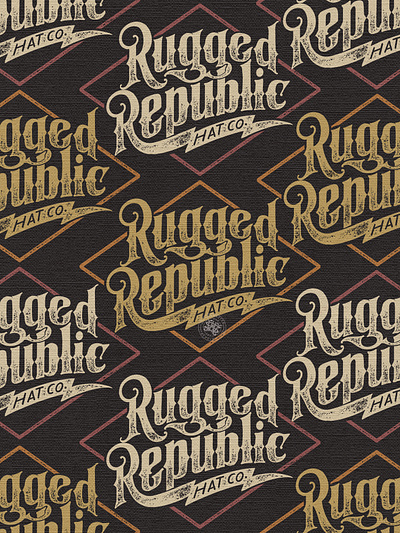 Rugged Republic Hat Co. branding company brand logo company branding company logo design graphic design illustration logo typeface