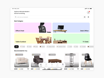 MyFurnish - Furnitur App Tablet Version figma furniture app furniture app design mobile app mobile app design ui ui dersigner ui design uiux uiux desigern uiux design ux ux design ux design3r