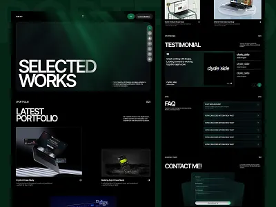 Portfolio Website Deisgn branding design graphic design icon illustration logo minimal ui ux vector