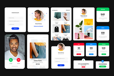 UI Kit designassets designsystem dribbbleui figmauikit pixflowdesigns sketchdesign uidesign uikit uxtools webui