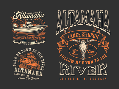 Altamaha T-Shirt Graphics altamaha altamaha river apparel apparel graphic badge badge design georgia georigia design hunting hunting design logo outdoor outfitters