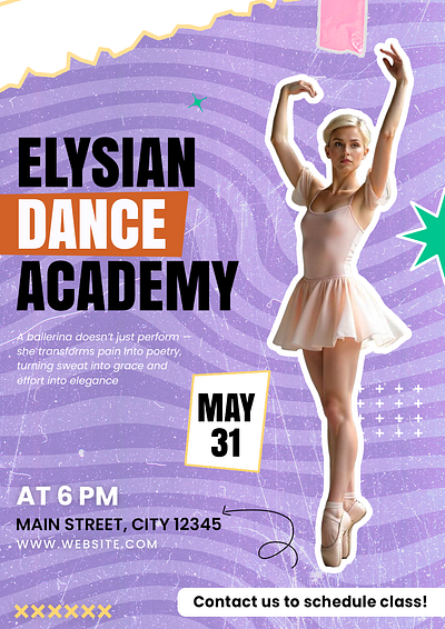 Dance Academy Poster dance academy poster dance poster graphic design illustration illustrations photoshop