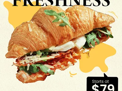 Crispy Bacon Post adobe photoshop bacon poster branding graphic design poster making trending design