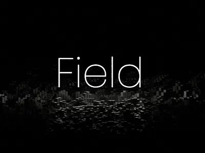 🎧 Field — AUDIO Reimagined 3d audio audio visualizer blender dark ui geometry nodes motion graphics spacial ui ui visual audio