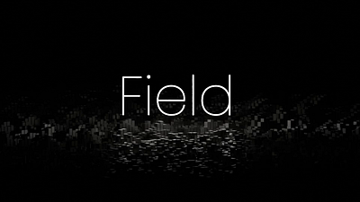 🎧 Field — AUDIO Reimagined 3d audio audio visualizer blender dark ui geometry nodes motion graphics spacial ui ui visual audio