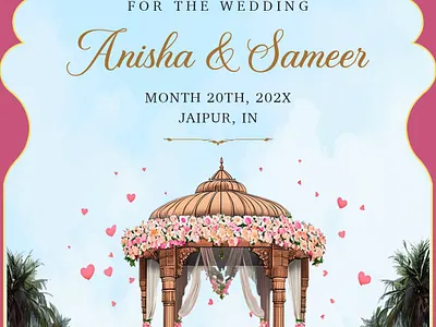 Save the date invitation branding figma graphic design photoshop save the date invitation weddign invitations