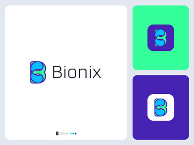 Bionix tech logo - B letter logo brand identity branding design finance gateway icon logo logo design logotype modern logo online banking payment saas software logo symbol tech technology wallet