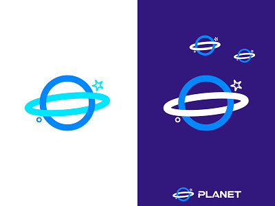 Planet logo (for sale) branding earth galaxy icon jupiter logo orbit planet space star world