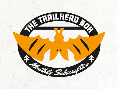 THE TRAILHEAD BOX LOGO SYSTEM adventure adventurous bat logo brand identity brand identity design branding fun logo graphic design hiking logo logo design logo system nature outdoor outdoor gear outdoor sports playful playful logo subscription box trail