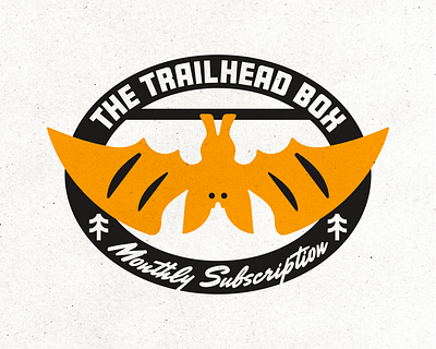 THE TRAILHEAD BOX LOGO SYSTEM adventure adventurous bat logo brand identity brand identity design branding fun logo graphic design hiking logo logo design logo system nature outdoor outdoor gear outdoor sports playful playful logo subscription box trail