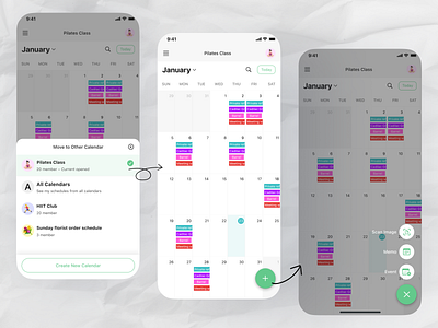 TimeTree Mobile App Redesign🗓️ calendar app mobile app redesign ui