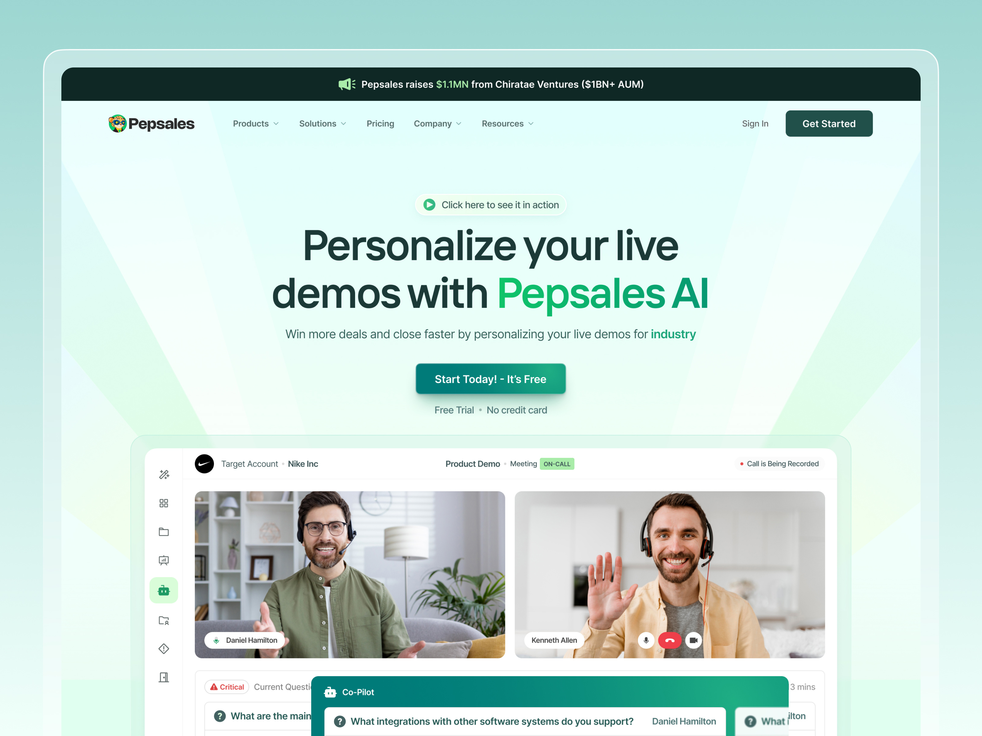 Example of Enterprise Or B2 B Website Design