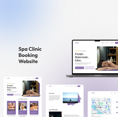Eloria Spa — A Luxury Spa Booking Website UI booking app booking website branding case study figma interface design luxury web design minimal design product design responsive web spa website ui ux uxui web ui wellness