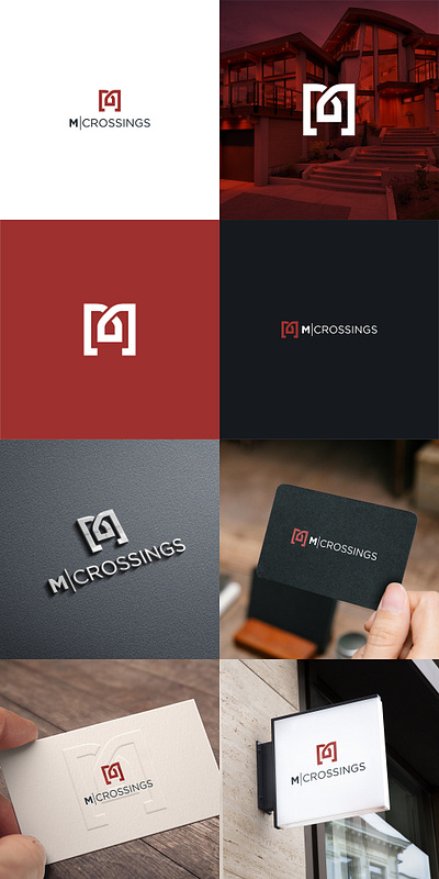 M CROSSINGS Residential Logo logo