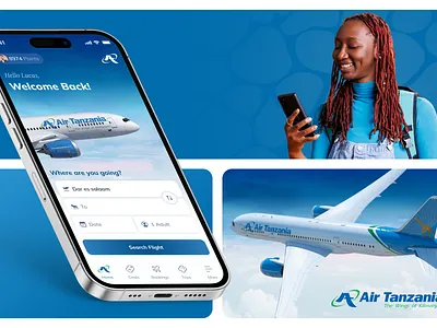 Air Tanzania App Redesign flight ticket mobileapp ticket