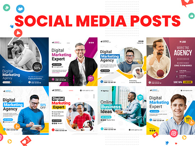 Digital Marketing Agency Corporate Social Media Post Design advertising corporate digital marketing flyer graphic design marketing post social media social media post