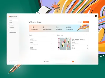 Substack - Concept Redesign ui ux