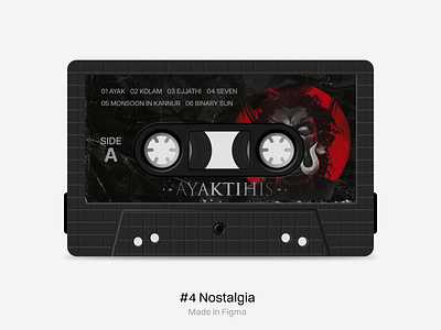 Cassette Made in Figma album cassette figma music skeuomorphism