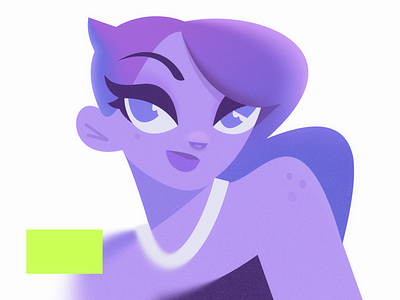 Violetta girl illustration portrait product illustration