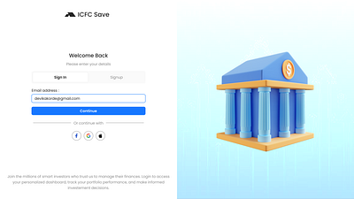 Login Page design figma finance log in sign in sign up tags split screen ui uiux web design