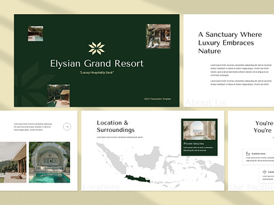 Luxury Hospitality Resort Presentation branding business deck elegant hotel listing luxury minimal pitch presentation professional property proposal resort template travel vacation villa