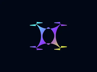 Modern Drone Logo brand identity branding drone logo drones graphic design logo logo design logo mark logodesign logos logotype minimalist logo modern logo typography