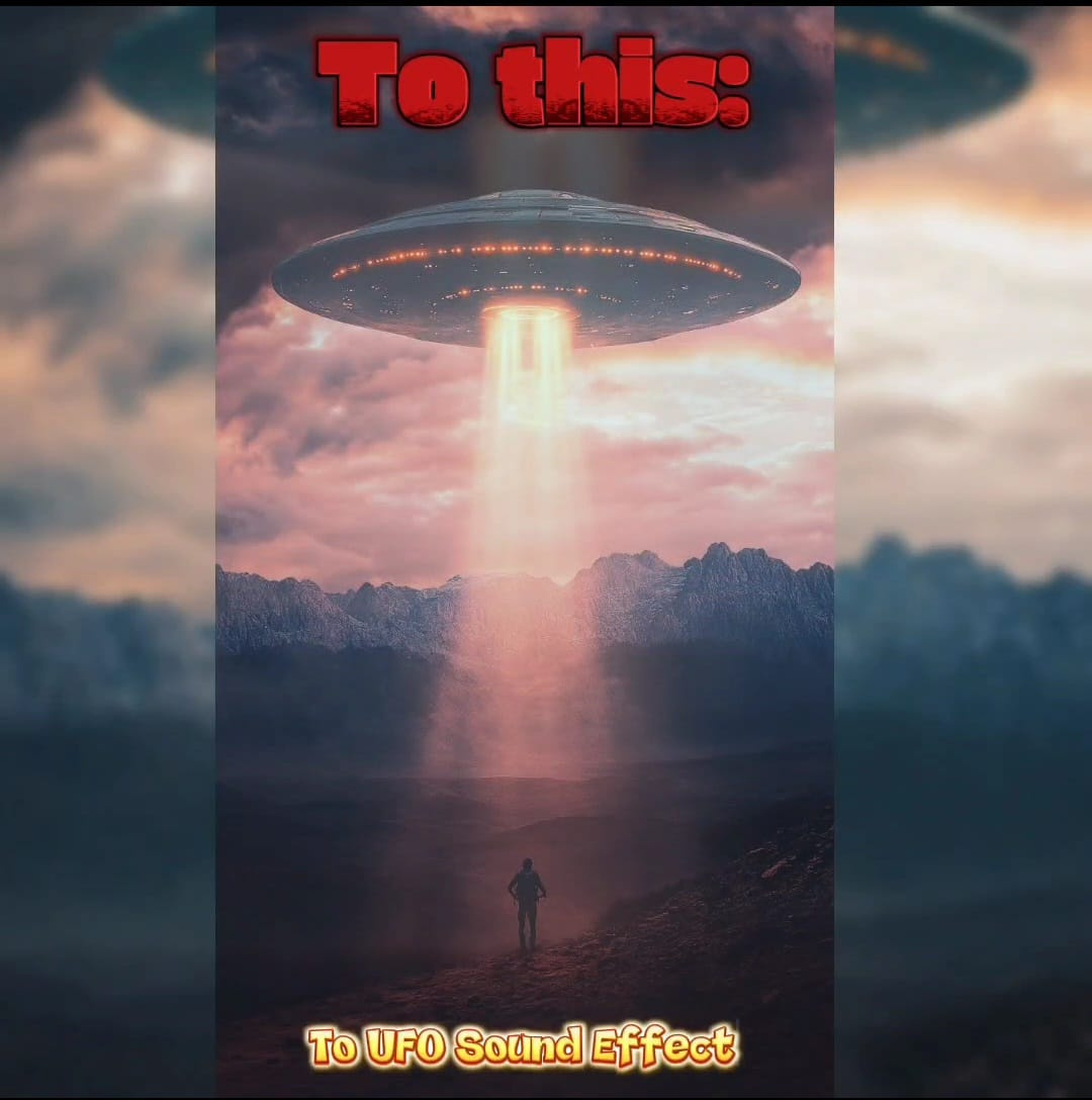From a Bird to a UFO - Sound Design. art capcut motion graphics music scifi sounddesign space ufo