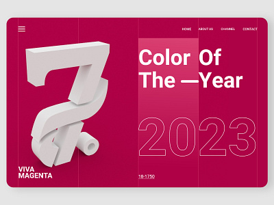 Visual for Viva Magenta 2023 design graphic design ui ui web visual 2023 viva magenta