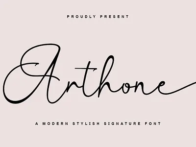 Arthone Signature cursive font handwriting font handwritten font heart font heart swash love font lovely font monoline font script font simple font single line font thin font valentines day font valentines font wedding font
