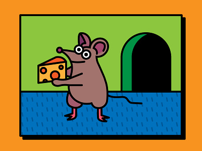 Little Rat animals design digital art digital graphic digital illustration graphic design illustration rat rodent vector