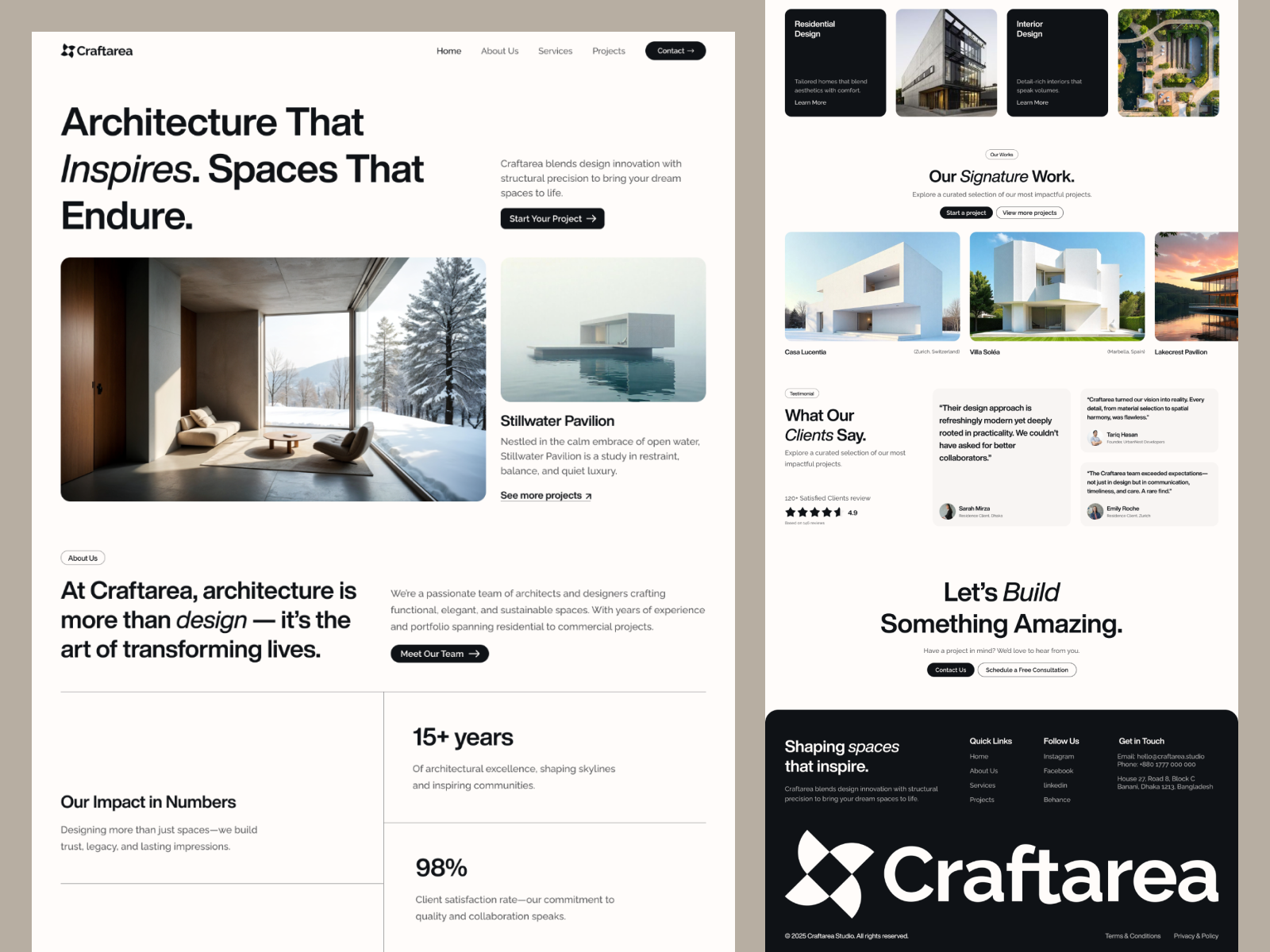Example of Website UI Design