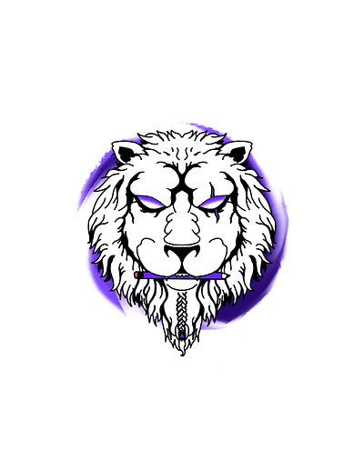 Leon Blanco Logo branding custom custom art design digital art illustration logo white lion