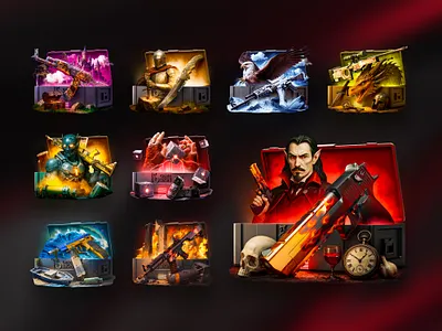 CS GO - Case Design betting case design case opening casino cs go cs2 cs2 drop csgo csgo art csgo drop gambling game art game design game icon gaming gaming ui lootbox open case skins slots