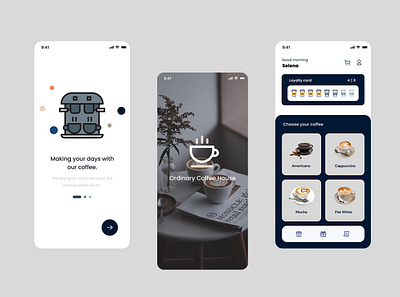 Online Coffee Order Mobile App coffee app creative mobile app ui ux web design