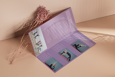 Yoga Classes Design (Leaflet Design Project) app branding design graphic design illustration logo typography ui ux vector