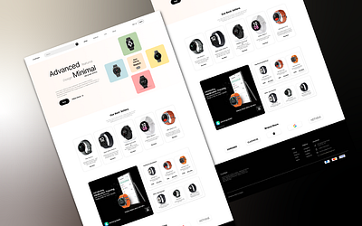 Watch Website Design (GeniTime) smartwatch website ui website website design