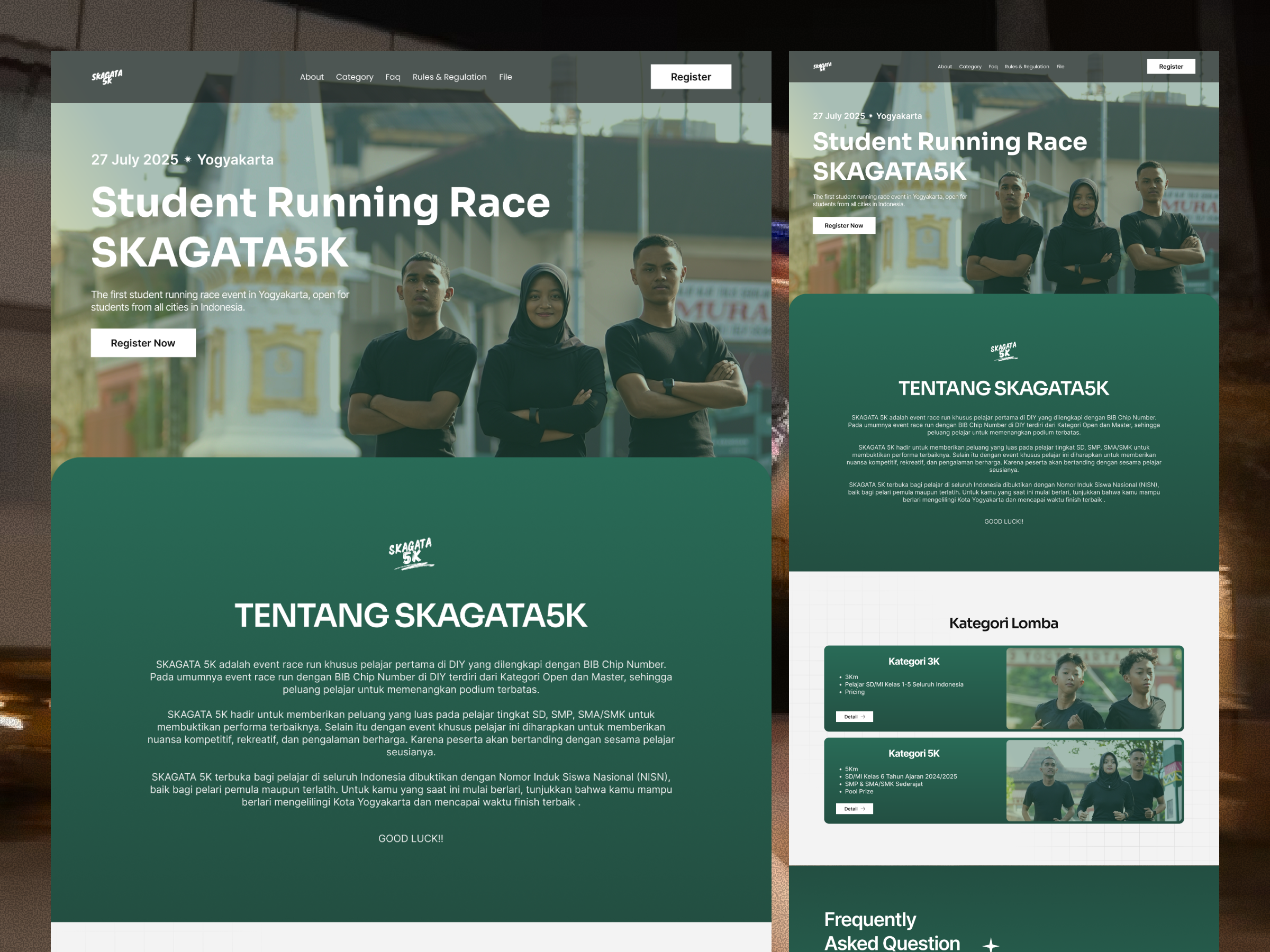 Case Study - Event Landing Page case study event event landing page event website inpiration landing page sport sport website ui ux
